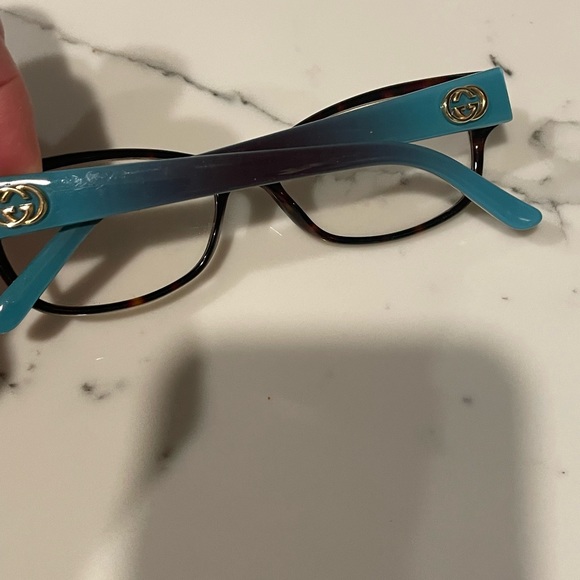 COPY - COPY - Gucci women’s frames Gg3569 WQ2 Tortoise/Aqua - Picture 2 of 8